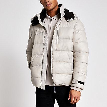 River Island Mens Maison Riviera Tape Padded Jacket