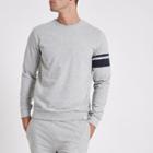 River Island Mens Only And Sons Stripe Crew Neck Sweatshirt