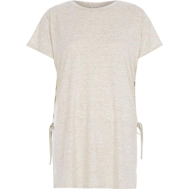River Island Womens Lace Up Side T-shirt