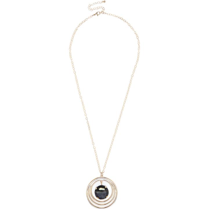 River Island Womens Gold Tone Pendant Necklace