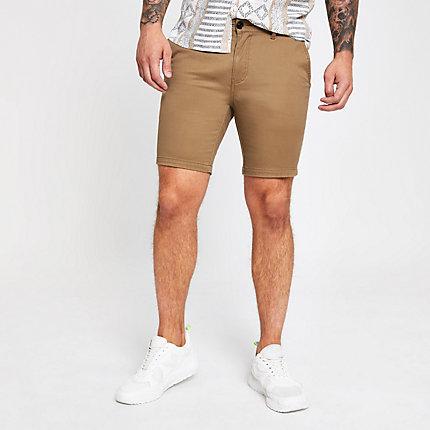 River Island Mens Slim Fit Utility Shorts