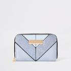 River Island Womens Glitter Mini Zip Around Purse