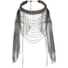 River Island Womens Draped Chain Choker Necklace