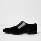 River Island Mens Velvet Embossed Lace-up Shoes