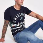 River Island Mens Jack And Jones Originals Palm Tree T-shirt