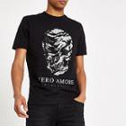 River Island Mens 'vero Amore' Skull Slim Fit T-shirt