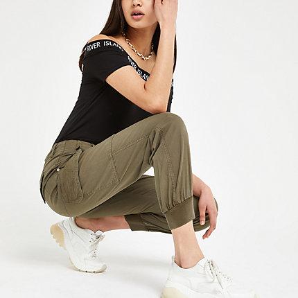River Island Womens Utility Denim Trousers