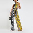 River Island Womens Forever Unique Zebra Stripe Jumpsuit