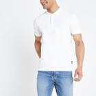 River Island Mens Only And Sons White Pique Polo Shirt