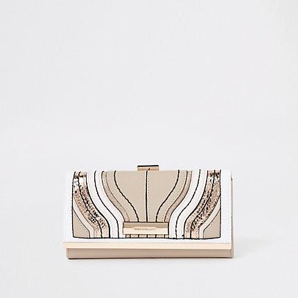 River Island Womens Wave Cutabout Cliptop Purse