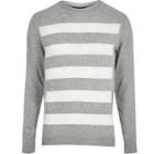 River Island Mens Striped Knitted Sweater