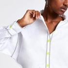 River Island Womens White Contrast Stitch Shirt