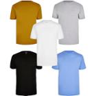 River Island Mens Multicoloured Slim Fit T-shirt 5 Pack
