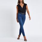River Island Womens Wrap Front Sleeveless Bar Back Bodysuit