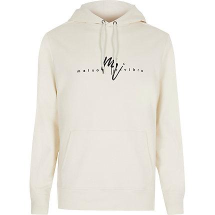 River Island Mens Big And Tall Slim Fit Maison Riviera Hoodie