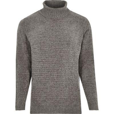 River Island Mens Soft Roll Neck Sweater