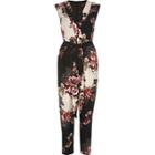 River Island Womens Floral Print Tailored Jumpsuit