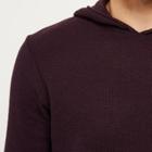 River Island Menspurple Textured Layered Longline Hoodie