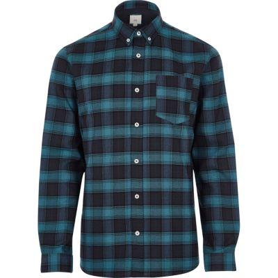 River Island Mens Check Casual Button-down Shirt