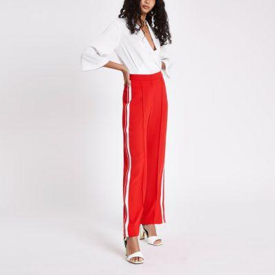 River Island Womens Stripe Side Straight Leg Pants