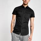 River Island Mens Muscle Fit Utility Shirt