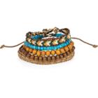 River Island Mensturquoise Beaded Bracelets Pack