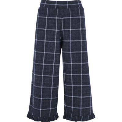 River Island Womens Check Frill Hem Culottes