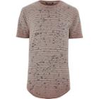 River Island Mens Only And Sons Stripe Splatter Print T-shirt