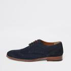River Island Mens Suede Lace Up Derby Shoes