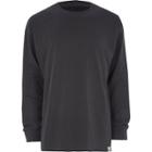 River Island Mens Panel Oversized Long Sleeve T-shirt
