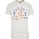 River Island Mens White Jack & Jones Vintage Surf Print T-shirt