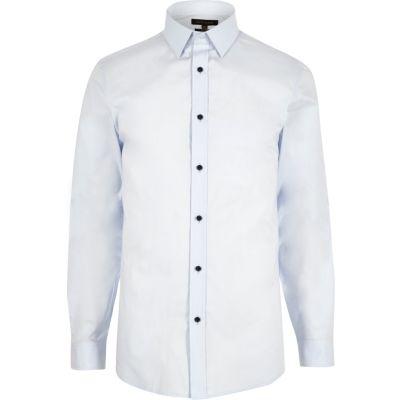 River Island Menslight Formal Slim Fit Poplin Shirt