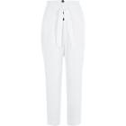 River Island Womens White Button Front Tapered Peg Trousers