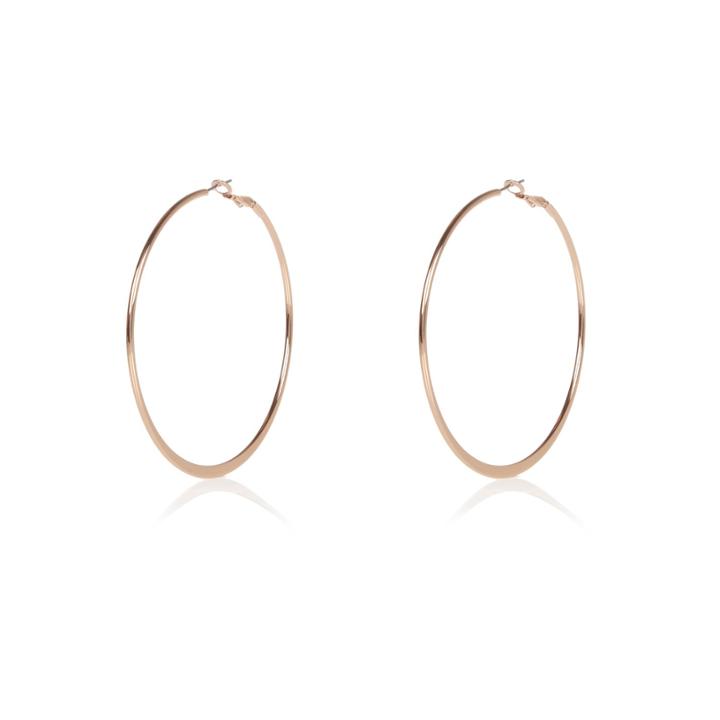 River Island Womens Gold Tone Hoop Earrings