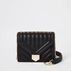 River Island Womens Quilted Bar Top Cross Body Bag