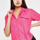 River Island Womens Sequin Embellished Shirt