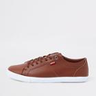 River Island Mens Levi Leather Lace-up Trainers