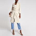 River Island Womens Tie Waist Utility Duster Jacket