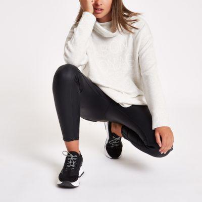 River Island Womens Knit 'bon Voyage' Roll Neck Jumper
