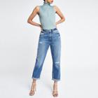River Island Womens Ribbed Roll Neck Sleeveless Top