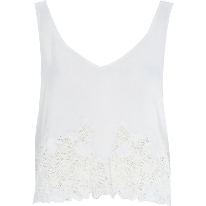 River Island Womens Lace V-neck Tank Top