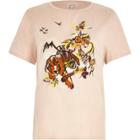 River Island Womens Embroidered Tiger T-shirt