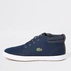 River Island Mens Lacoste Leather Mid Top Sneakers