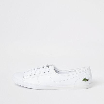 River Island Womens Lacoste White Ziane Trainers