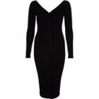 River Island Womens Cable Knit Cut Out Midi Dress