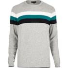 River Island Mens Chest Stripe Sweater