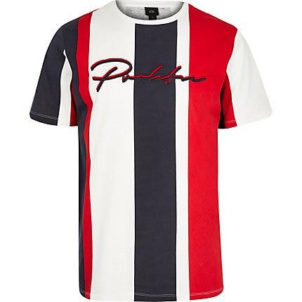 River Island Mens 'prolific' Stripe Slim Fit T-shirt