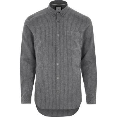 River Island Mens Stripe Slim Fit Button-down Shirt