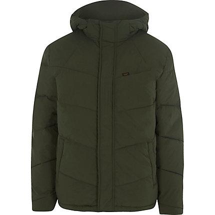 River Island Mens Lee Hooded Puffer Jacket