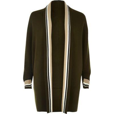 River Island Womens Longline Stripe Cardigan